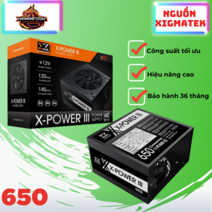Nguồn máy tính Xigmatek X – Power III Supply X650